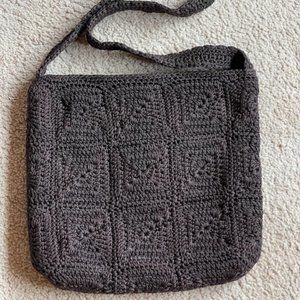 THE SAK Woven Crochet Bag Brown